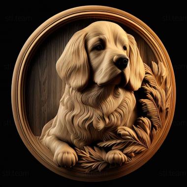 3D model Landseer dog (STL)